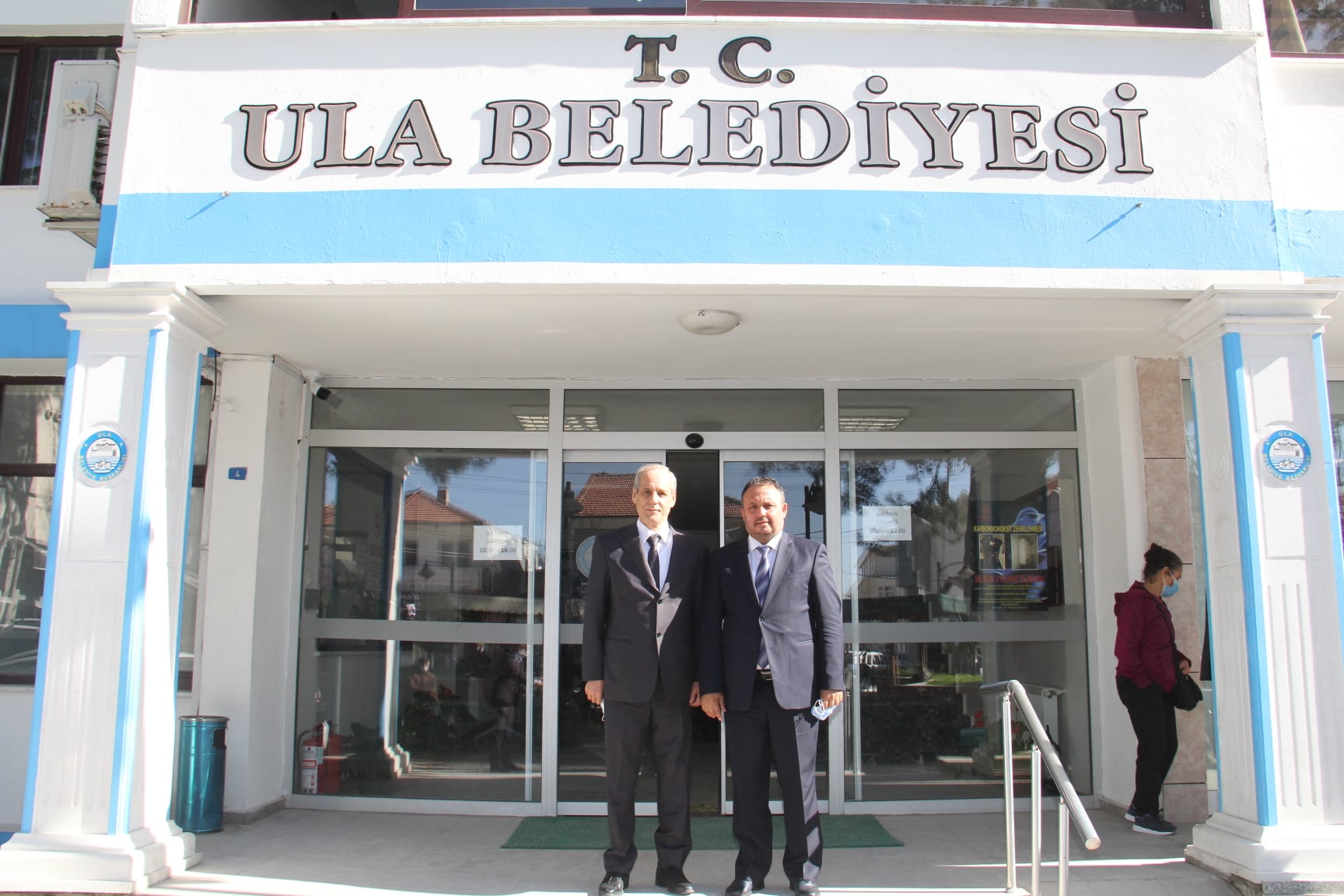 Koru Belediye Başkanı Sn. Kamil Yaman Belediye Başkanımız Sn. Özay Türkler’i ziyaret etti